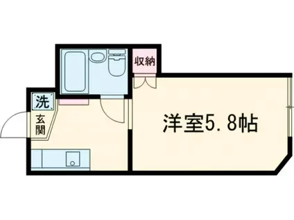 モンシャトー箕輪(1K/1階)の間取り写真