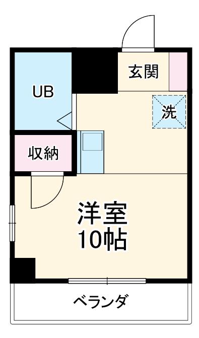 グリーンノア(ワンルーム/3階)の間取り写真