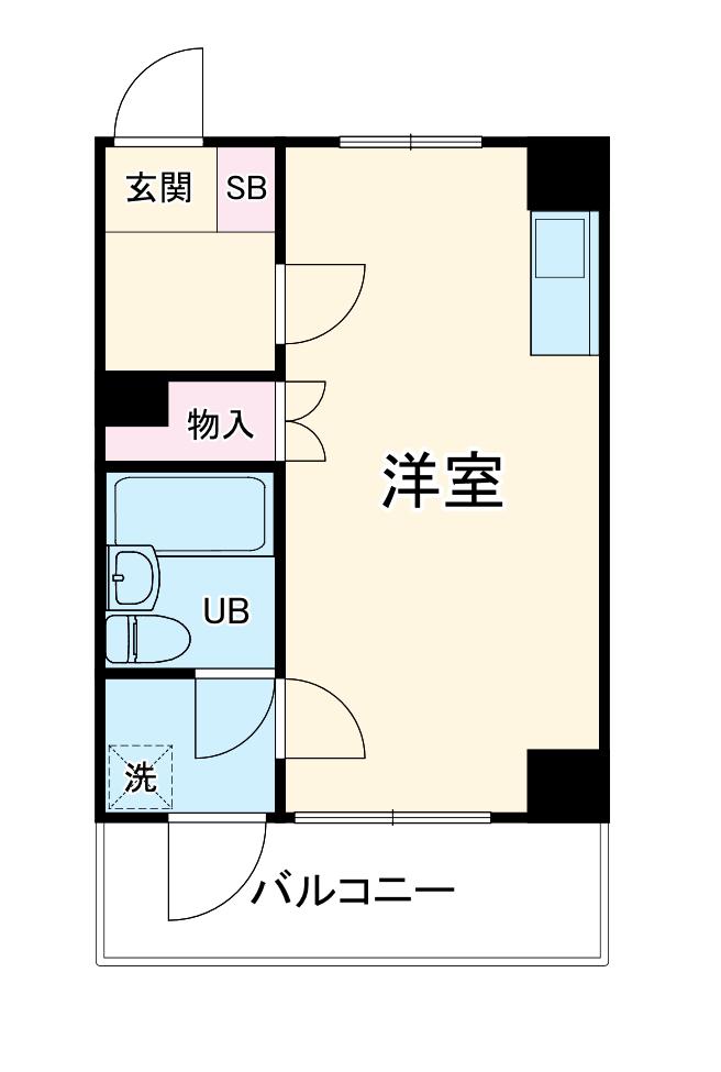 グラシィオ四条堀川(ワンルーム/5階)の間取り写真