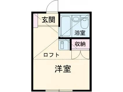 サンビレッジ飛田給(ワンルーム/1階)の間取り写真