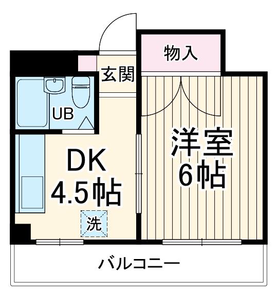 アドリームZEN(1DK/3階)の間取り写真