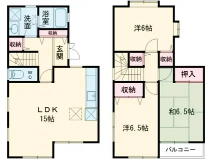 阪急電鉄京都線 長岡天神駅 徒歩6分 2階建 築22年(3LDK)の間取り写真