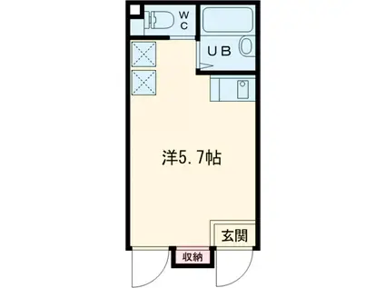 アペックス・東四ツ木(ワンルーム/1階)の間取り写真
