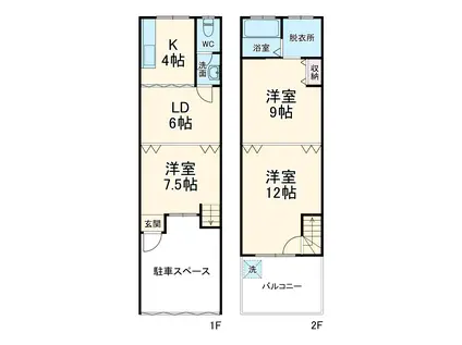 大枝南町貸事務所(3LDK)の間取り写真