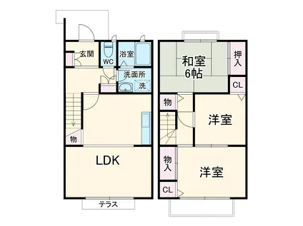 ローズハイツ(3LDK)の間取り写真