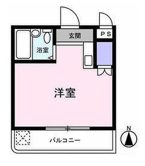 コアクレスト浦和Ⅲ(ワンルーム/1階)の間取り写真