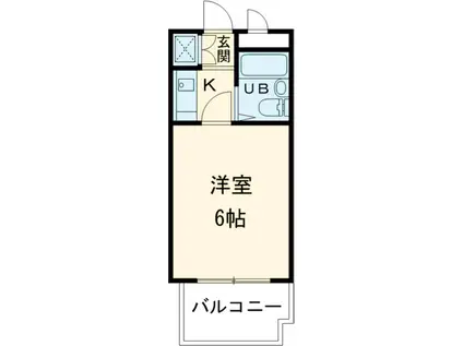烏山ダイカンプラザ1号館(1K/4階)の間取り写真