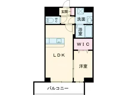 LIBTH前島Ⅲ(1LDK/2階)の間取り写真