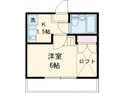 コートM&A PART1(1K/1階)の間取り写真