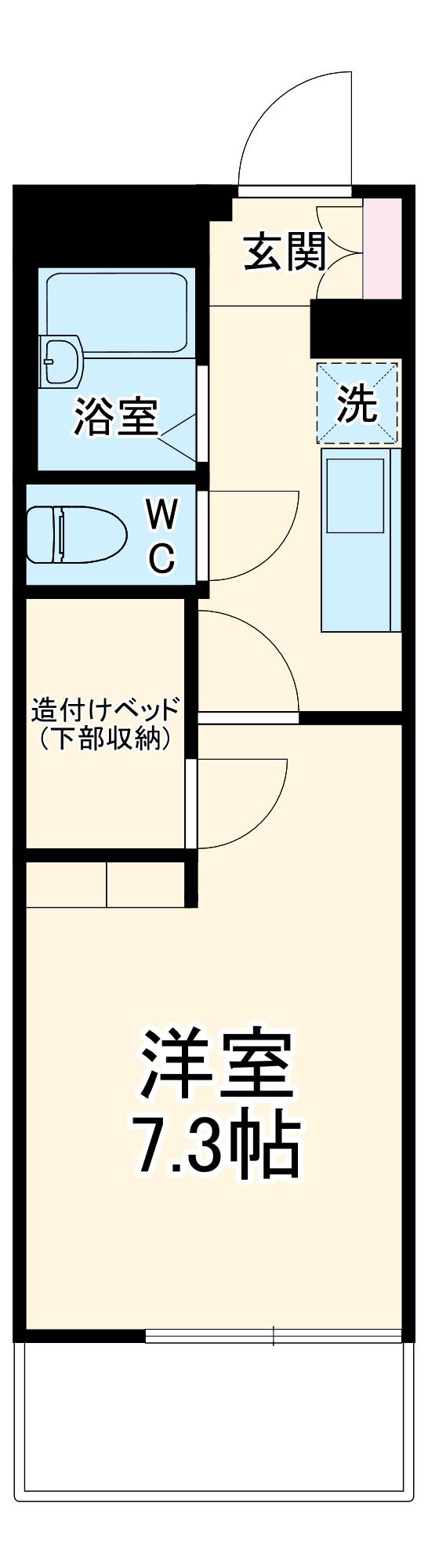 レオパレスサリーレⅡ(1K/3階)の間取り写真