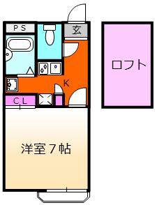 レオパレスグランデ泉A(1K/3階)の間取り写真