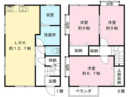 HITコート G(3LDK)の間取り写真