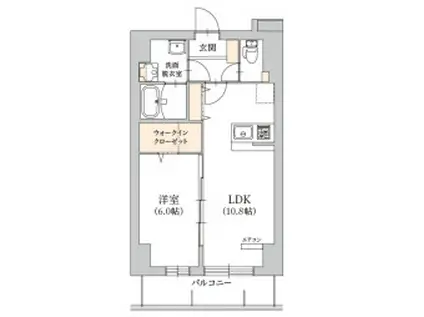 アヴィスタ(1LDK/2階)の間取り写真
