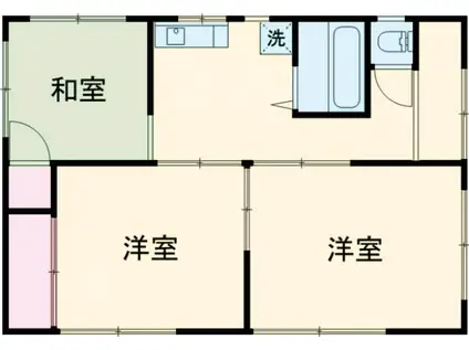 東武伊勢崎・大師線 剛志駅 徒歩47分 1階建 築37年(3DK)の間取り写真