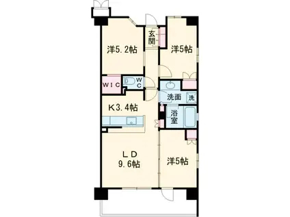 トラープランド蒼麗館(3LDK/7階)の間取り写真