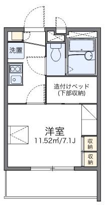 レオパレス内山(1K/3階)の間取り写真