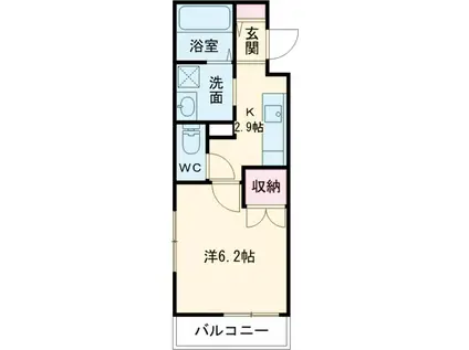 LA COPAIN(1K/3階)の間取り写真