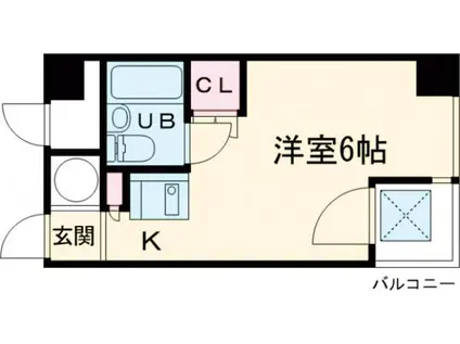 ウィルビラ ワン(ワンルーム/5階)の間取り写真