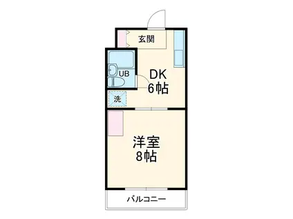 ステラハウス(1DK/3階)の間取り写真