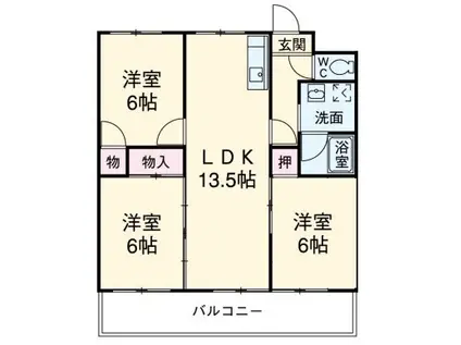 メゾン・エスペランス(3LDK/1階)の間取り写真