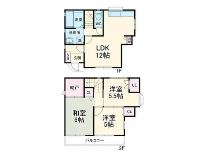 小田急電鉄小田原線 座間駅 徒歩10分 1階建 築25年(3LDK)の間取り写真