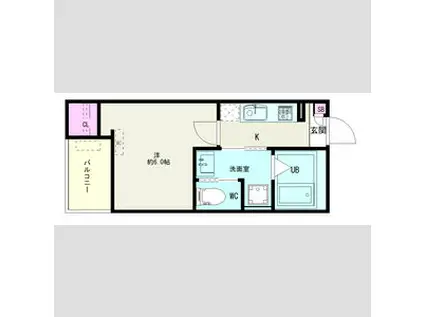 JACK KOFUKASAKU Ⅰ(1K/1階)の間取り写真