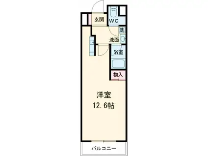 FOGLIA(1K/5階)の間取り写真