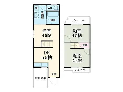 島頭1テラス(3DK)の間取り写真
