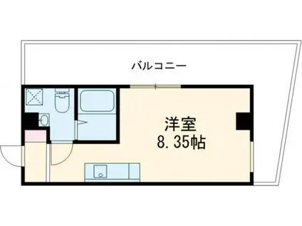 TRIAS.K(ワンルーム/4階)の間取り写真
