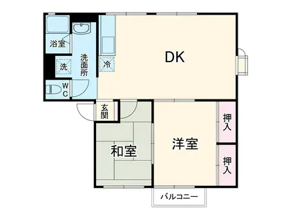 シティハイムソファレ(2LDK/2階)の間取り写真