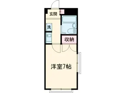 ハイムカトレア田無Ⅱ(1K/3階)の間取り写真