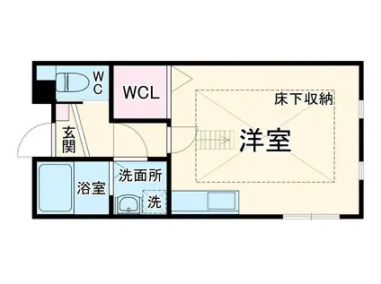 金山BASE(ワンルーム/1階)の間取り写真