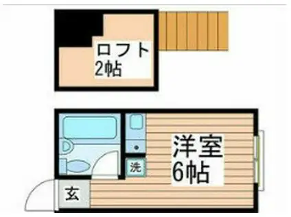 スイートハウスA(ワンルーム/1階)の間取り写真