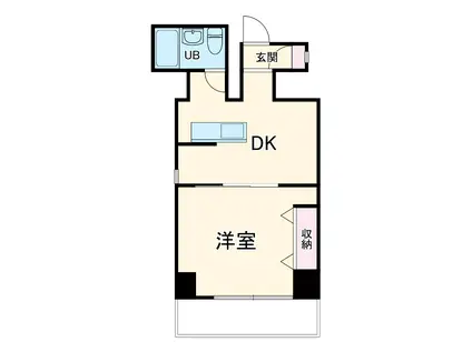 エスポワール(1DK/4階)の間取り写真