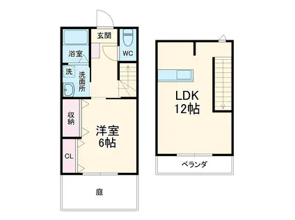 寺東1290(1LDK/1階)の間取り写真