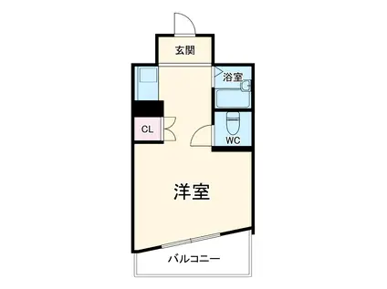 グレース六番(ワンルーム/2階)の間取り写真