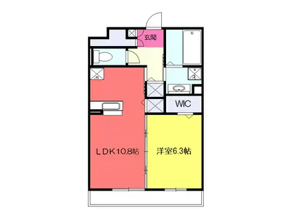 SAKULAⅡ(1LDK/1階)の間取り写真