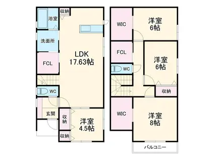 遠州鉄道 上島駅 徒歩65分 2階建 築1年(4LDK)の間取り写真