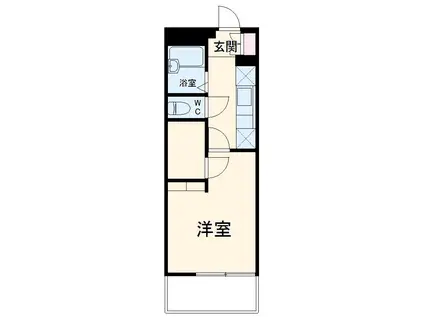 レオパレスMIYAⅡ(1K/1階)の間取り写真