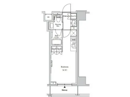 ザ・パークハビオ蕨(ワンルーム/7階)の間取り写真