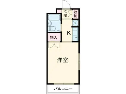 プレミール保木間(ワンルーム/2階)の間取り写真