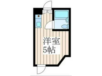 サンパレス馬事公苑(ワンルーム/1階)の間取り写真