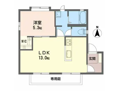 プランドールSD(1LDK/1階)の間取り写真