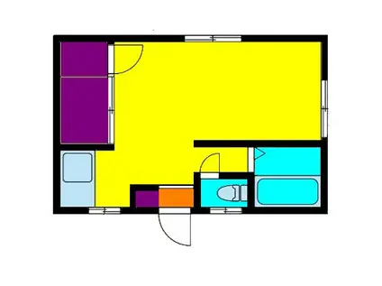 ルイケ第二マンション(ワンルーム/3階)の間取り写真