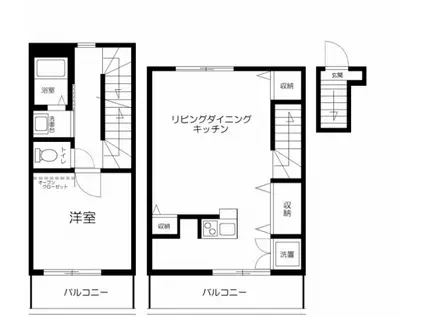 グラン徳丸(1LDK/2階)の間取り写真