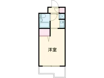 ジョイフル新丸子第2(ワンルーム/4階)の間取り写真