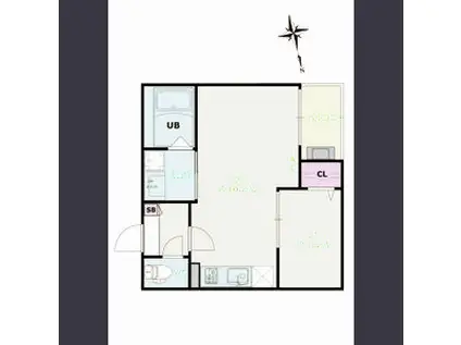 JACK FUNAMACHIⅠ(1LDK/3階)の間取り写真