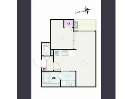 JACK FUNAMACHIⅠ(1LDK/3階)の間取り写真