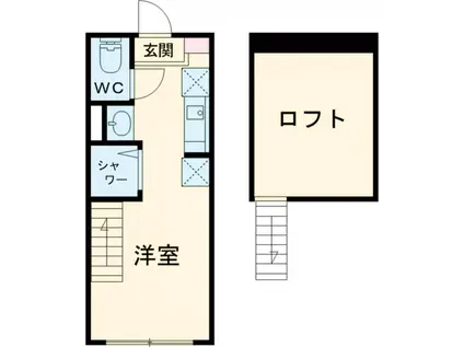 THE MARIS COURT 練馬(ワンルーム/2階)の間取り写真