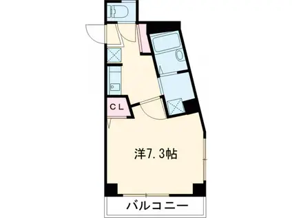 木佐ビル(1K/3階)の間取り写真